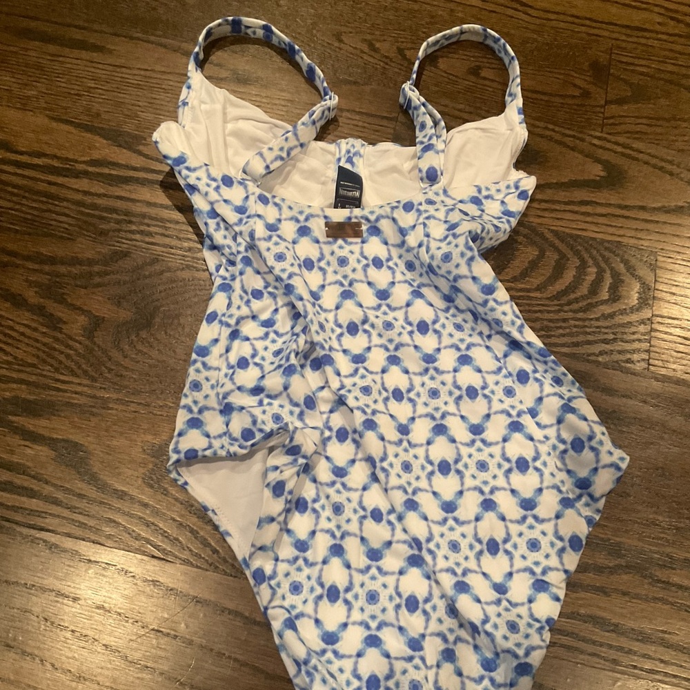 Vilebrequin Blue and White One Piece Swimsuit - Picture 2 of 3